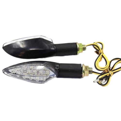 4X 12V Black Universal Motorcycle Bike LED Bulb Blinkers Turn Signal Indicator - Picture 2 of 6