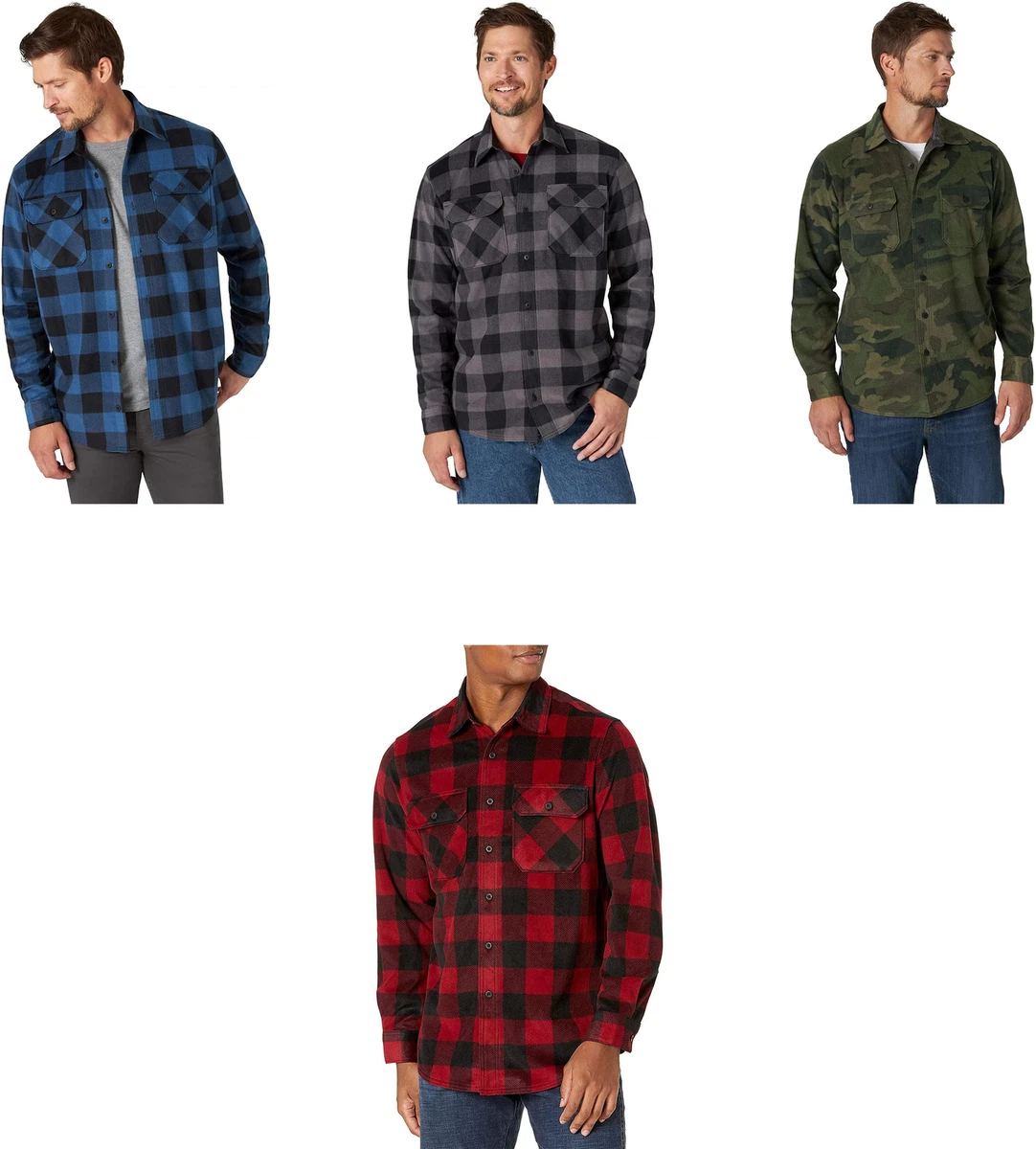 Wrangler fleece shop flannel