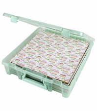 6955rj Super Satchel 1compartment Box Art Craft Organizer 1pack Translucent Mint