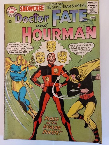 Showcase 56 Doctor Fate and Hourman - First appearance of Psycho Pirate 