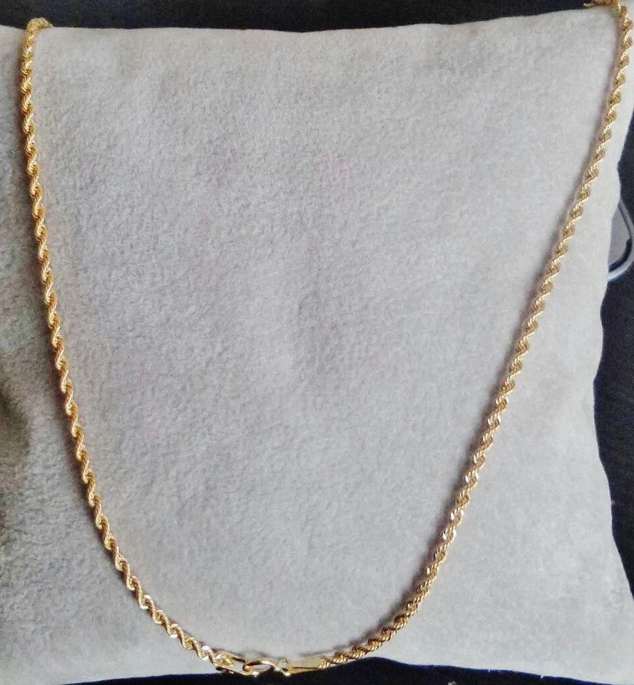 PRODUZIONE ORAFA ARETINA ORO GIALLO 750 18 KT 1,40-4 GRAMMI CATENA UOMO DONNA COLLANA CATENINA GIROCOLLO