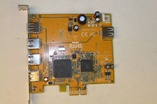 New Sunix USB4414N PCI Express USB 2.0 4 1 ports Card DP/N WD4YG