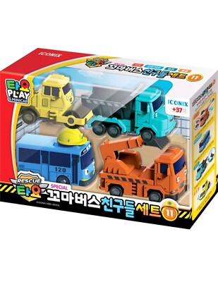TAYO Little Bus  Friends Special No.11 Mini car Set Digger, Tayo, Dump, Roll