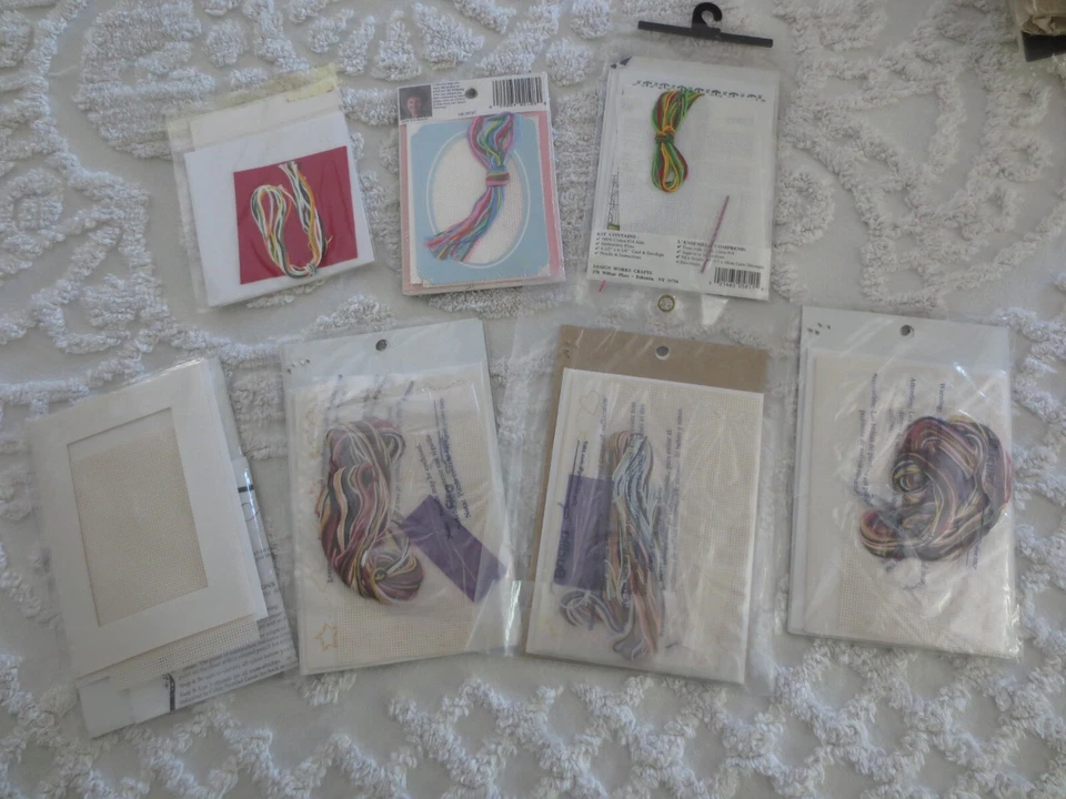 7 Sealed GREETING CARDS/ENVELOPES Cross Stitch KITS - 4 Alma Lynne + - Listed - Image 2 of 4
