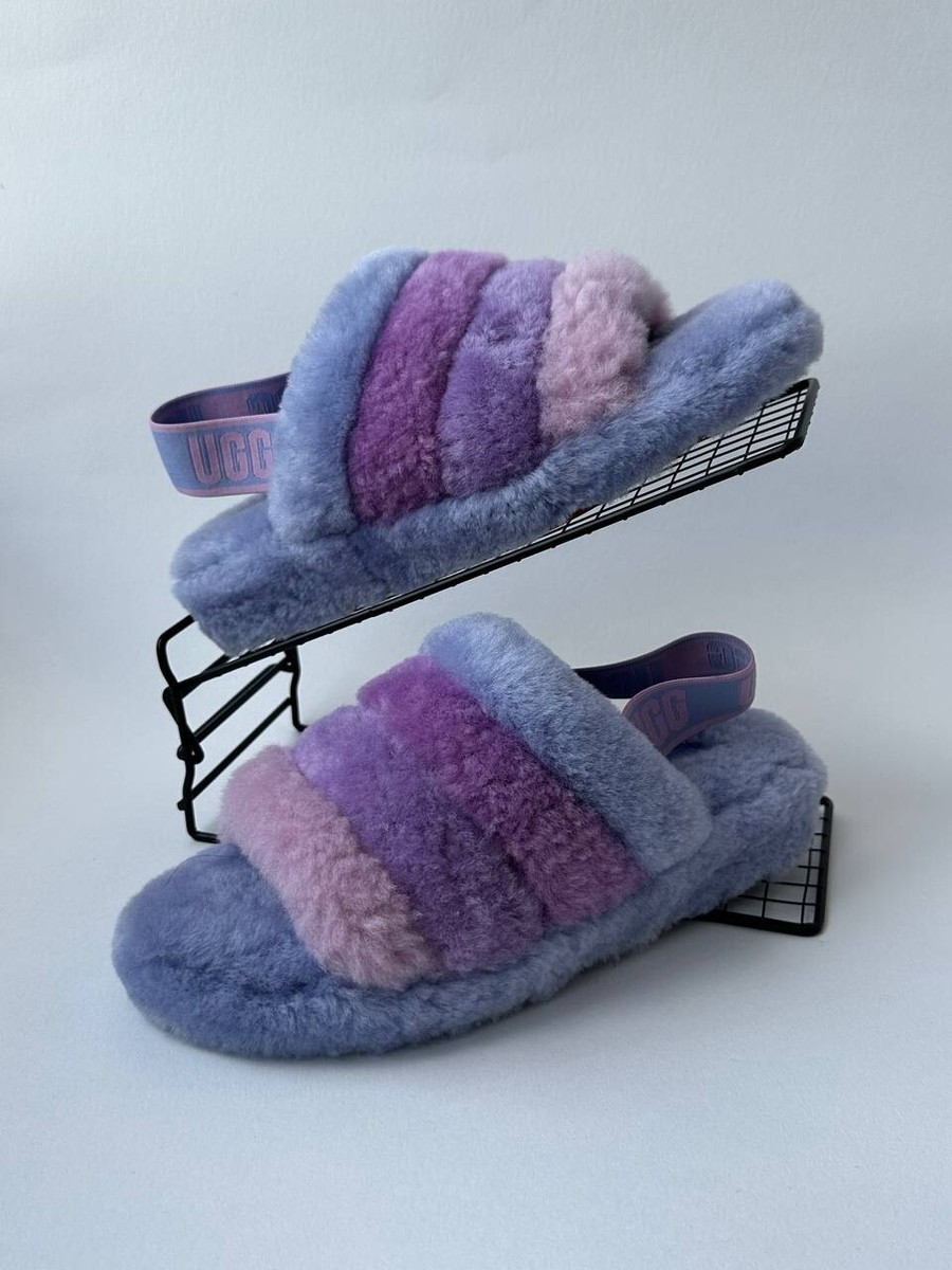 UGG FLUFF YEAH SLIDE CORNFLOWER MULTI SIZE UK 6|EU 39|USA
