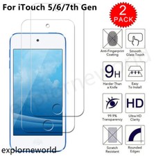 2-PACK Tempered Glass Screen Protector Cover For Apple iPod Touch 7th 6th 5th