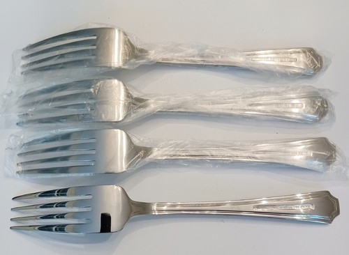 (4) NEW International CARLEIGH Stainless Dinner Forks~China~Free Shipping - Picture 4 of 6