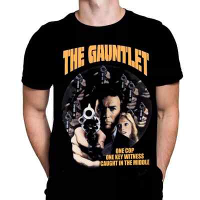 THE GAUNTLET - 70'S ACTION MOVIE POSTER ART - T-SHIRT / CLASSIC C EASTWOOD