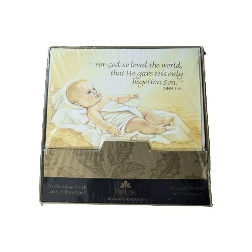 Dayspring Boxed Christmas Cards Elegantly Foiled & Embossed 20 Count ...