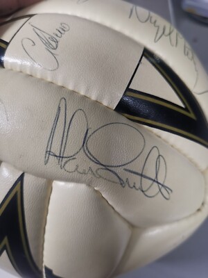 England FC signiert Football Alan Smith Lee Dixon Peter Beardsley Ian Wright selten
