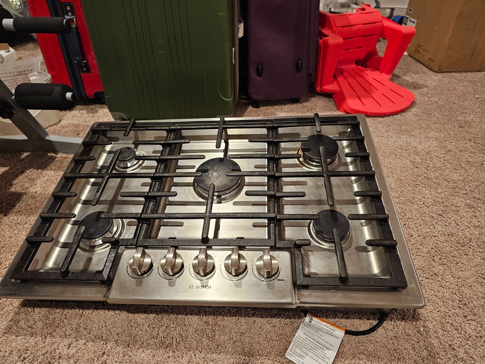 Bosch NGM8056UC 800 Series 30" Stainless Steel 5 Sealed Burner Gas