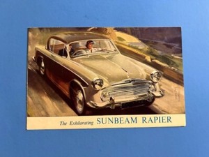 RARE 1957 Sunbeam Rapier Sales Brochure Folder Hardtop R67 Nice Original 