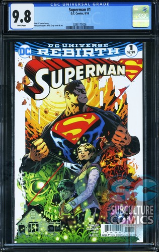 SUPERMAN #1 - FIRST PRINT - CGC 9.8 - SOLD OUT - DC COMICS RELAUNCH