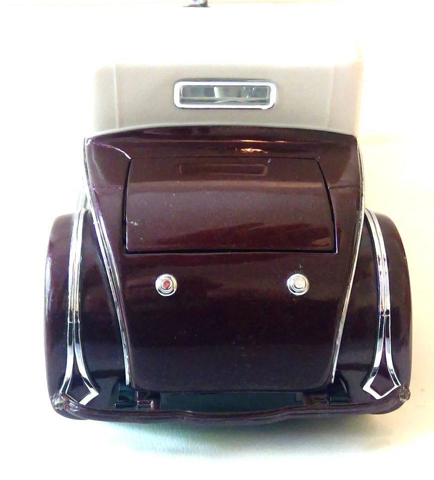 Franklin Mint - Hierro Fundido 1925 Hispano-Suiza H6B Kellner, Granate 1:24 Con Etiqueta Foto 4 de 4