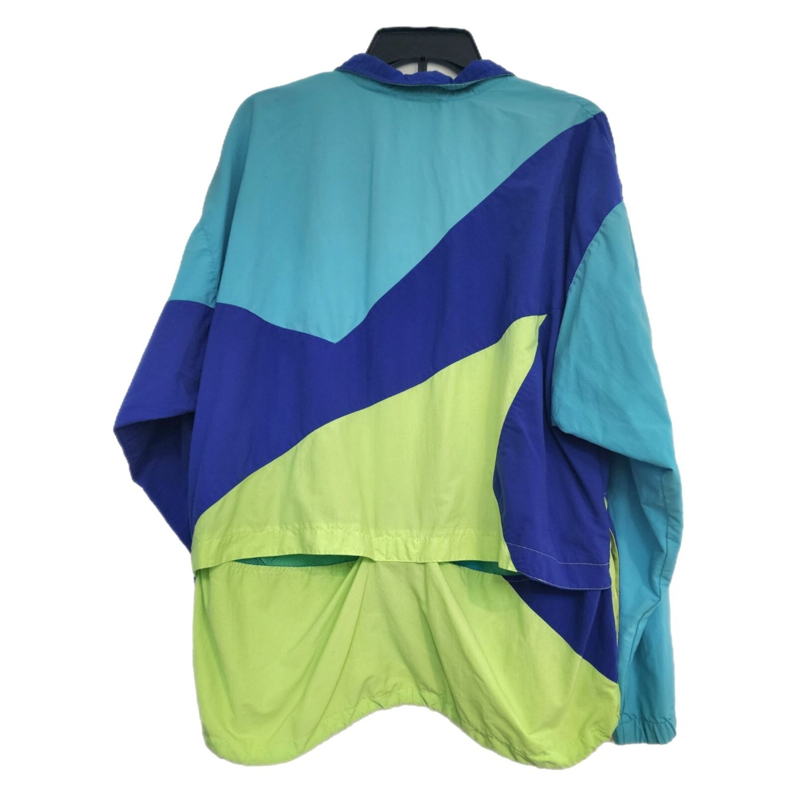 SACAI X NIKE Giacca a vento uomo Nike vintage zip color block blu taglia large L unisex