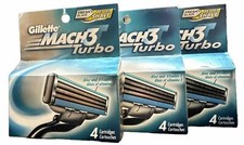 gillette mach3 turbo 12 total cartridges scuffed packaging MADE IN USA
