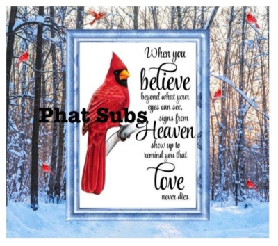 20oz Sublimation Tumbler Wrap When You Believe Ready to Press Heat Transfer