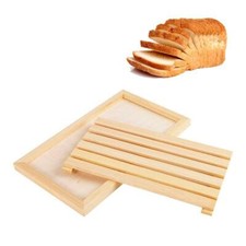 Tagliere per Pane Legno Naturale Griglia Estraibile Vassoio Raccogli Briciole