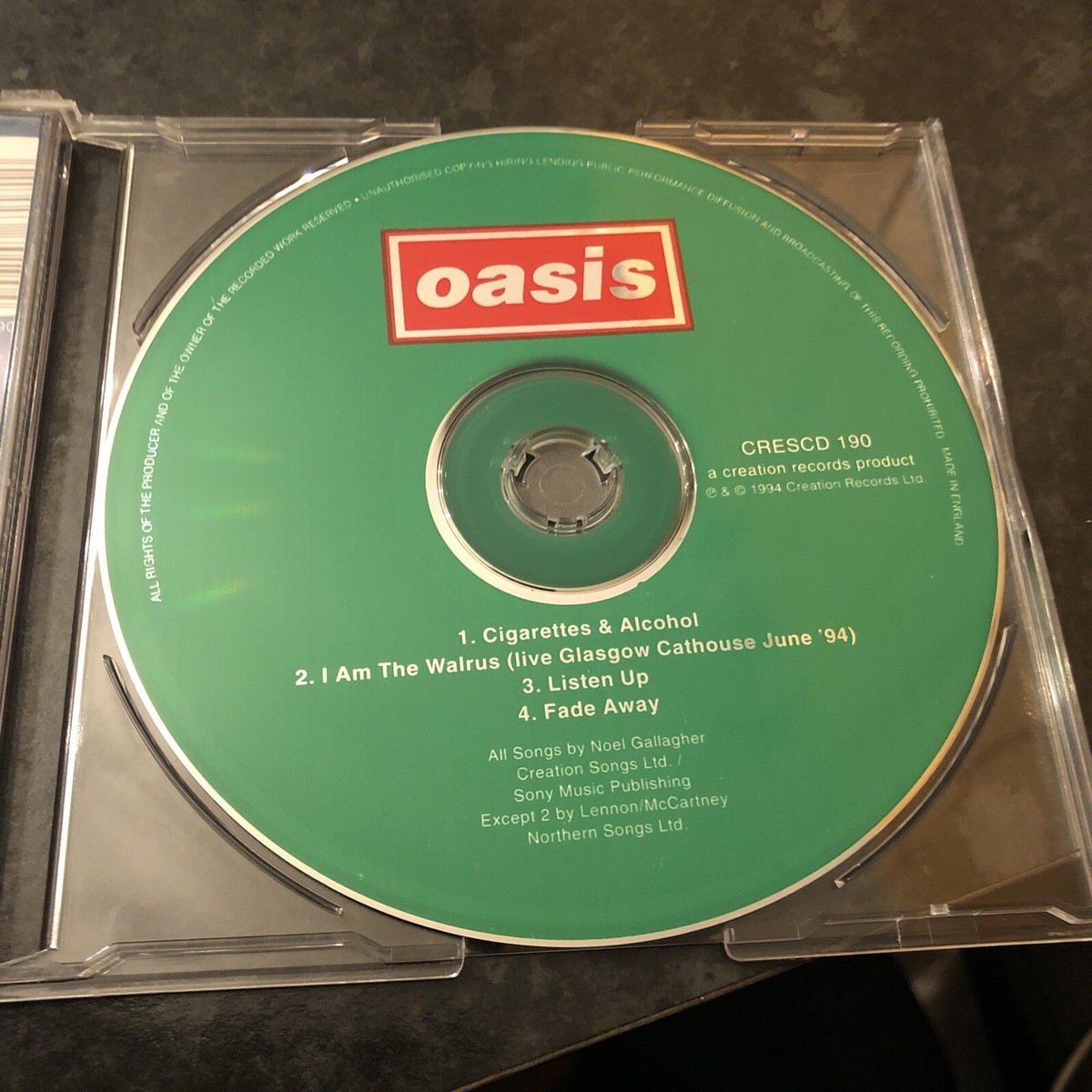 Oasis – Definitely Maybe Singles - Original Creation CD