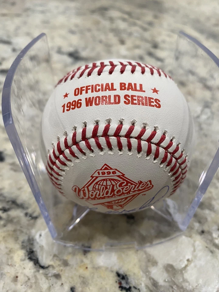 🔥New! John Wetteland 1996 W.S. MVP Signed Rawlings Official World Series 💥 - Image 2 of 3