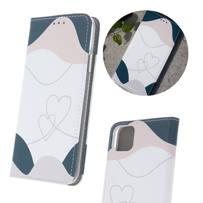 FÜR SAMSUNG GALAXY A53 - Girly Trendy 2 Book Case Muster Etui Tasche Hülle