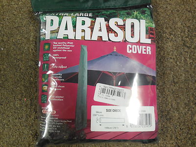 Bosmere Extra Large Parasol Cover - Green Polyester - Model # C595