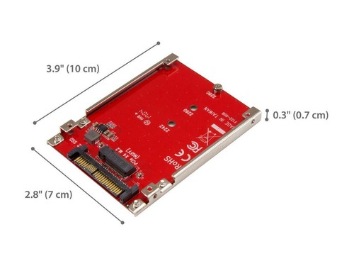 StarTech U2M2E125 M.2 to U.2 Adapter - for 1 x M.2 NVMe SSD - U.2 (SFF-8639) Hos - Afbeelding 4 van 4