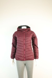 red lightweight puffer jacket