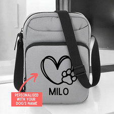 Personalised Dog Crossbody Bag, Dog Walking Bag, Doggy Daycare Bag, Dog Treats