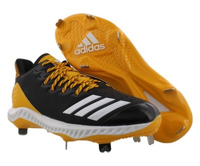 Adidas Icon Bounce Mens Shoes Size 14, Color: Black/White/Collegiate Gold