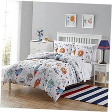 Kids Bedding Set Bed in a Bag for Boys and Girls Full 4 Floating in Space