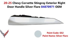 20-25 Chevy Corvette Stingray Exterior Right Door Handle Silver Flare 84870971