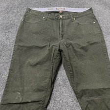 Michael Kors Pants Mens 34 Dark Green Tailored Classic Fit Twill Chino Casual