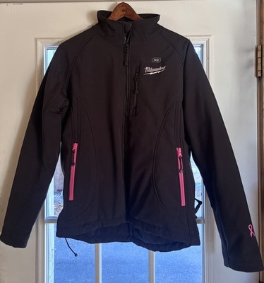 Milwaukee M12 Women's Heated AXIS Size L Jacket Kit - Black Pink Ribbon Edition