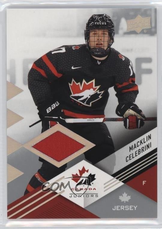 2024 Upper Deck Team Canada Juniors Jersey Macklin Celebrini #11 Rookie RC