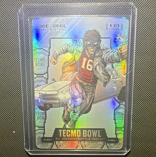 Bo Jackson Battle Arena Techmo Bowl Joe Cool SC607 1st Ed Foil Steel Card