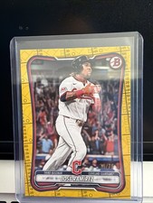 2026 Bowman Baseball Jose Ramirez Yellow Stat Sheet /75 Guardians