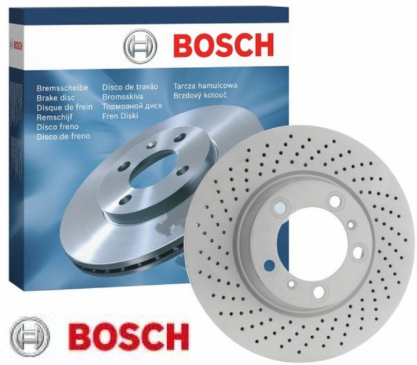 2X Bremsscheibe Bosch 0986479579 2 Bremsscheiben FüR Porsche-image