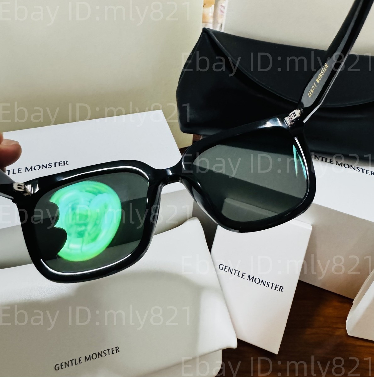 小物 GENTLE MONSTER Palette01 Gentlemonster Sunglasses palette 01 Black Frame Black Lenses