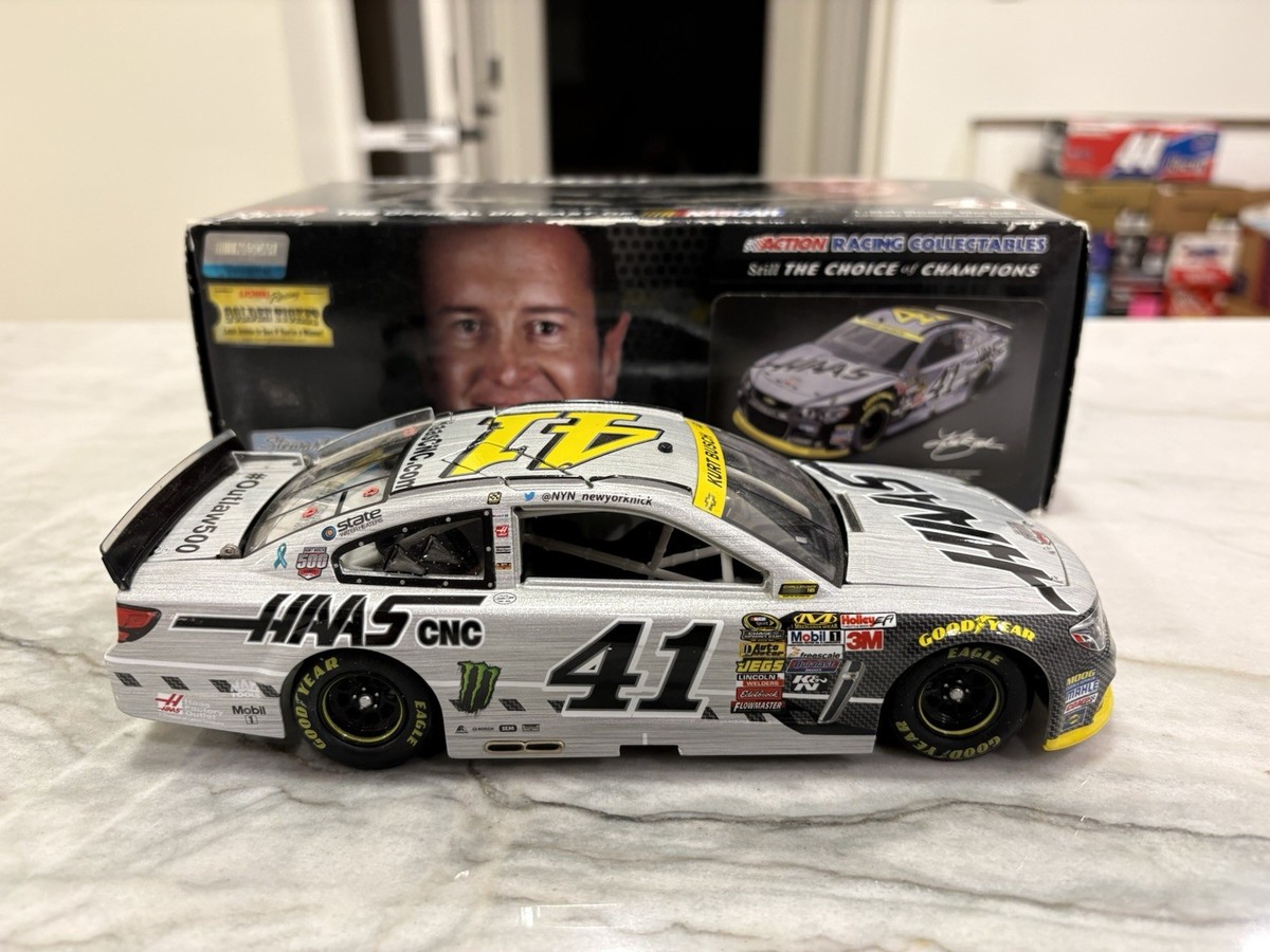 READ Kurt Busch 2014 Haas Automation 500th Start Nascar 1/24