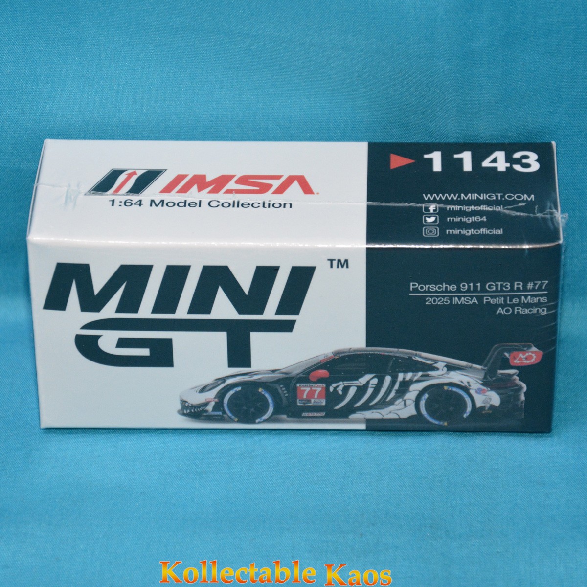 1:64 Mini GT - Porsche 911 GT3 R #77 - 2025 IMSA Petit Le Mans LHD