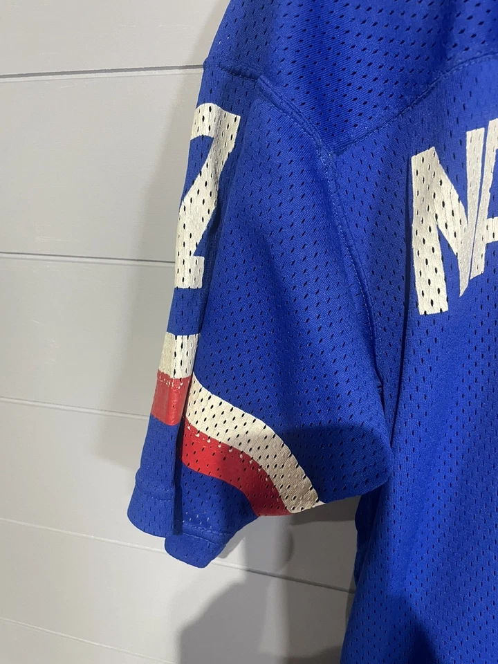 Camiseta de fútbol americano Wilson azul vintage años 70 80 de la Liga Nacional Pro Bowl #7 para hombre 44 Foto 3 de 4