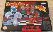 SNES Clay Fighter 1993 Super Nintendo Interplay Clayfighter Cartridge Box Manual
