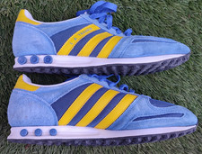 Adidas Originals Blue Yellow L.A Trainers | UK Size 8