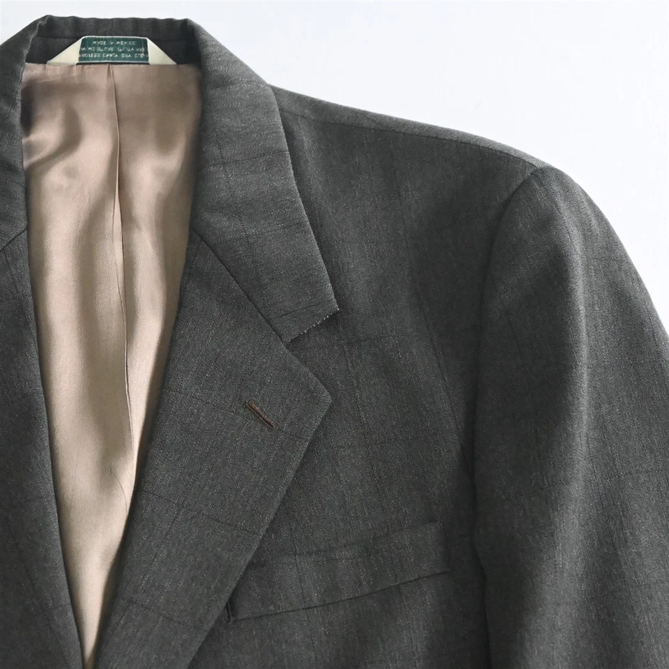 De Colección Evan-Piccone 48R 38x28 Verde Ventana 100% Lana Hombres Chaqueta Pantalones Traje Foto 3 de 4