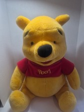 Vintage MATTEL Walt Disney Jumbo Winnie the Pooh 20" Seated Plush Stuffed Bear.