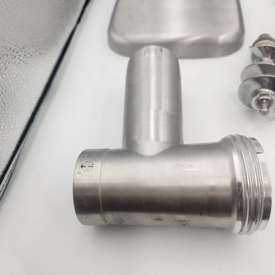 Weston #5 Meat Grinder Parts Lot Stainless Steel & Plastic Attachments - Image 2 of 4