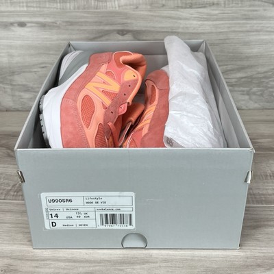 New Balance 990v6 Made in USA U990SR6 Sunrise Rose White Brand New Men’s Size 14 New Balance 990v6 Made in USA U990SR6 Sunrise Rose White  main image 2