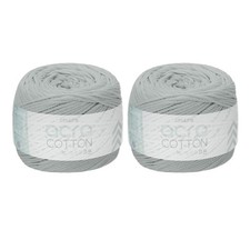 2 Rolls Cotton Crochet Yarn 1.5mm x 164 Yards Macrame Cord Gray