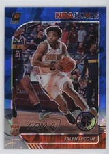 2019 Panini NBA Hoops Premium Stock Blue Cracked Ice Prizm Jalen Lecque #254 0c4